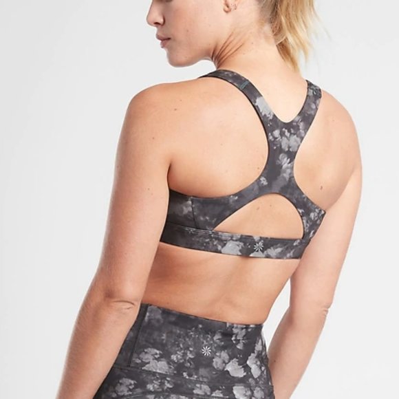 Athleta Other - NWT Athleta Gray Ultimate Printed Supersonic Bra